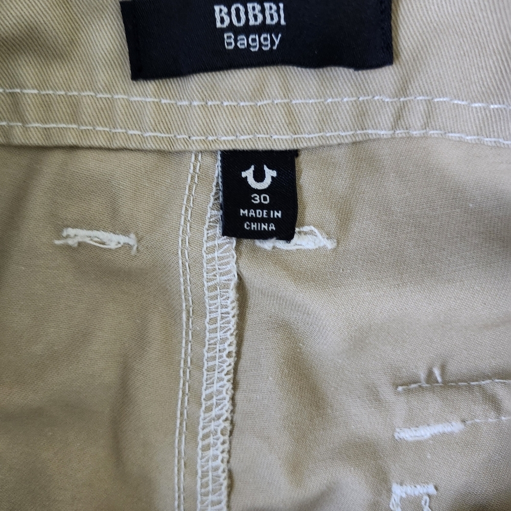 True Religion Bobbi Baggy Cargo Jogger Womens 30 Khaki Travertine - Picture 6 of 10
